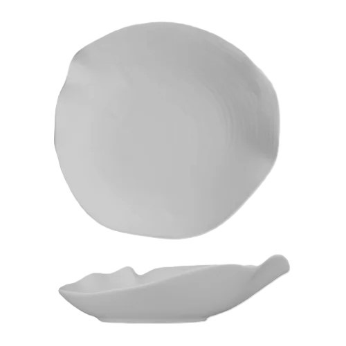 Салатник 300 мл 22*20 см h6/3 см  овальный Relief фарфор P.L.
