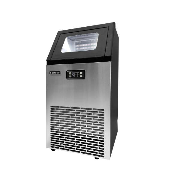 Льдогенератор Koreco AZ 45/15 C для кубикового льда, 45кг/сут, бункер 15кг, подкл. к воде