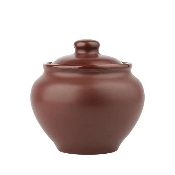 Горшочек для запекания 800 мл "Шелк-Доломит" матовая керамика