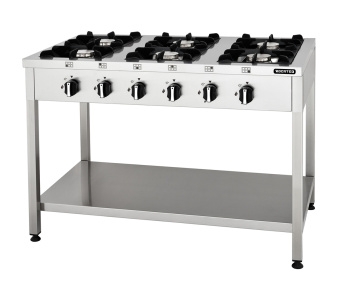 Плита газовая 6 конфорок Kocateq CG127P