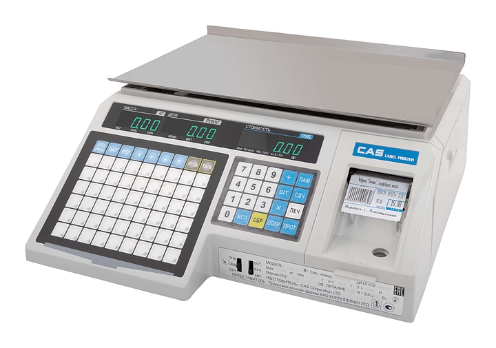 Весы торговые 30кг CAS LP-30 (версия 1.6) TCP-IP чек-печать